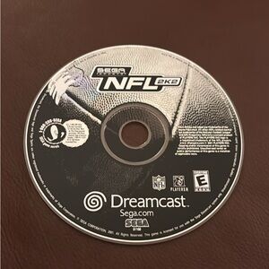 NFL 2K2 Dreamcast Game Disc - Black and White - disk only